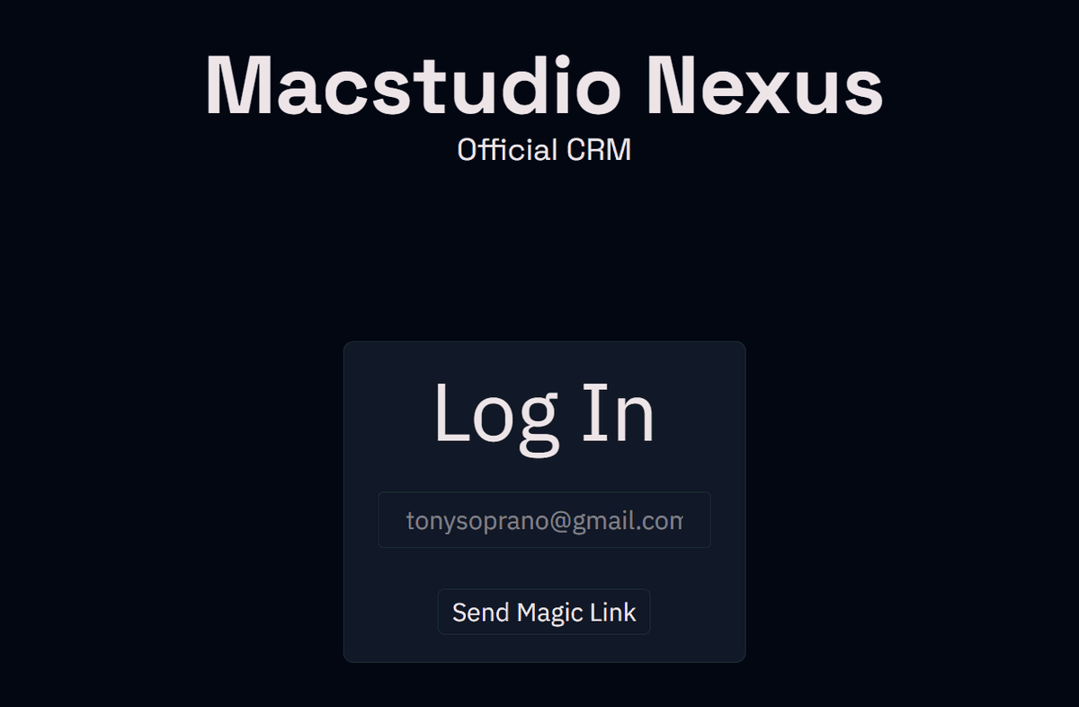 Macstudio Nexus CRM